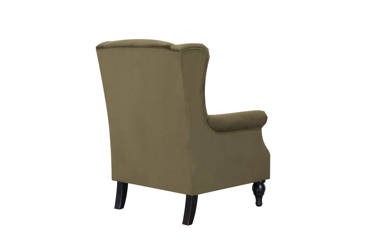 Saddle Green Accent Chair