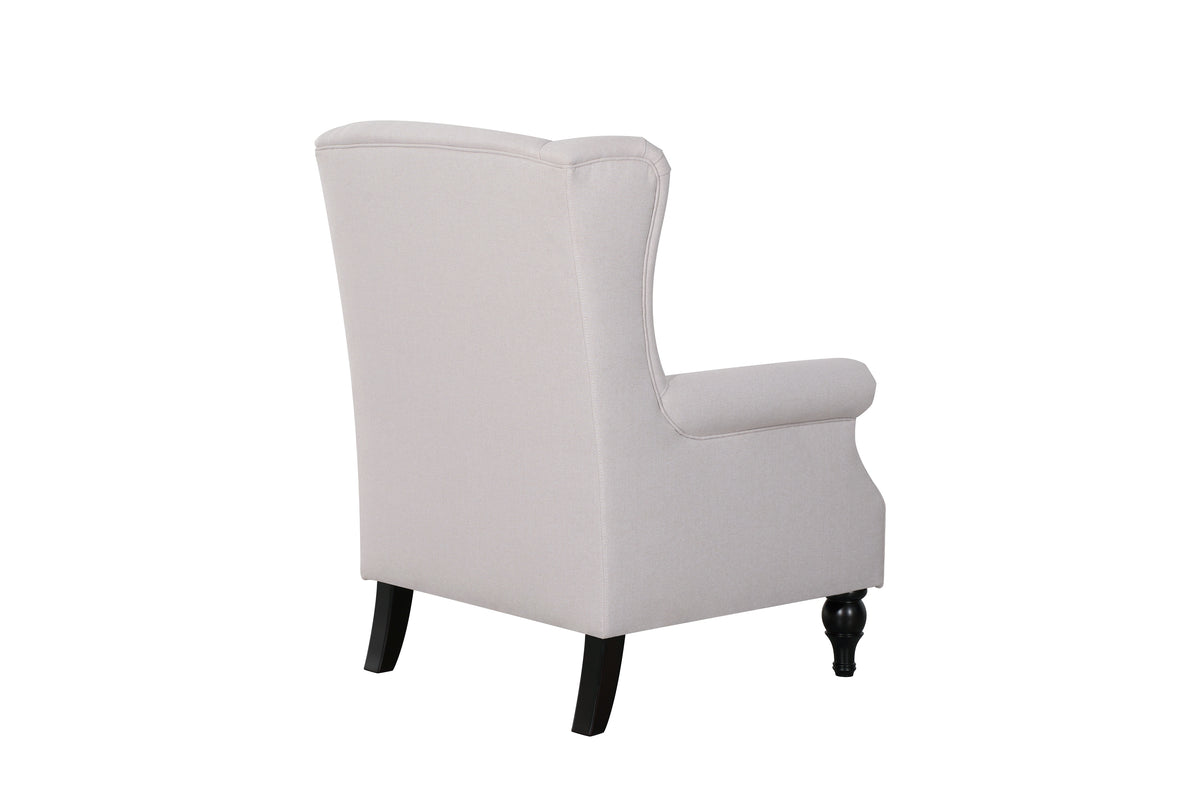 Saddle Grey Accent Chair