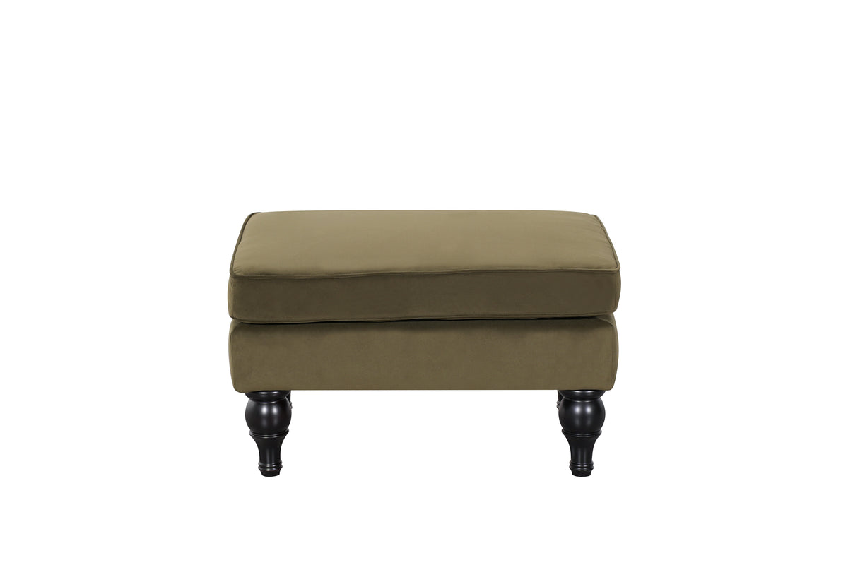 Saddle Green Ottoman