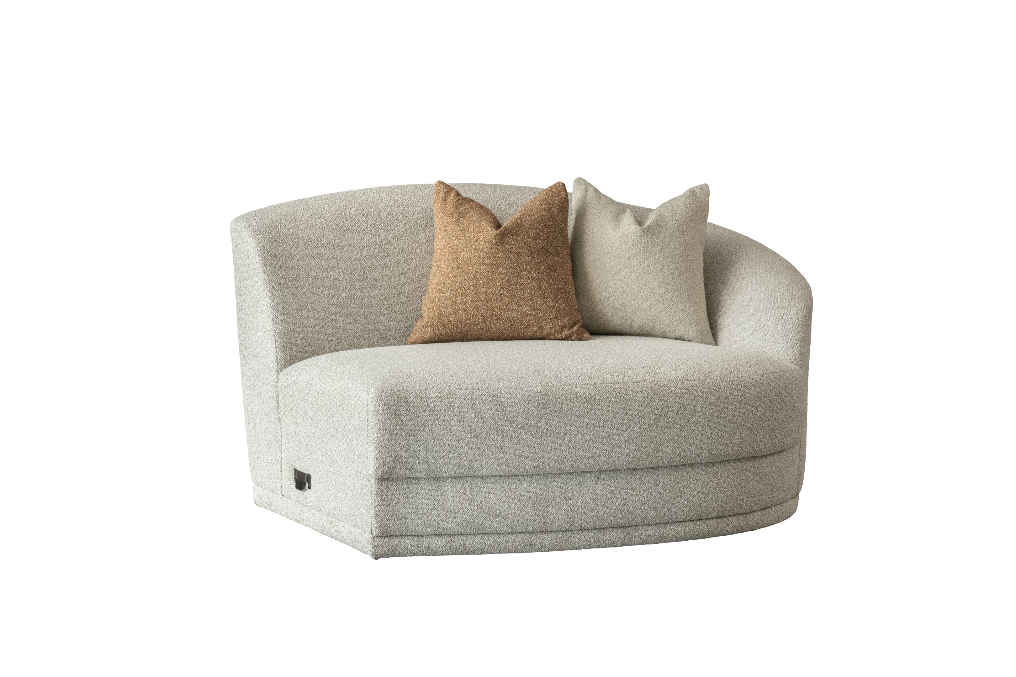 Blissful Seating Beige Right Arm Facing Chair W136 Sectionals| Roots Furniture