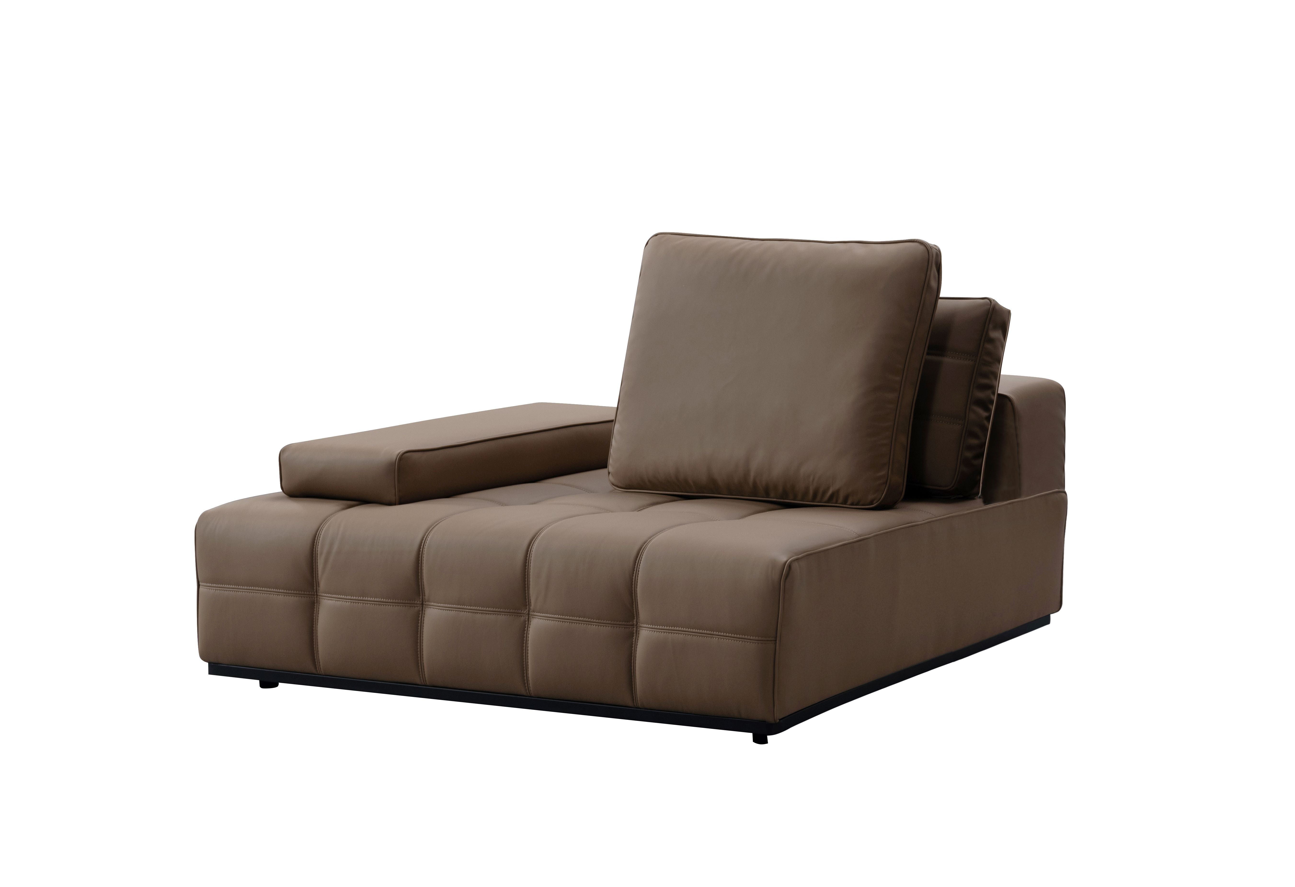 Cloud Comfort Brown Left Arm Facing Seater W140 Sectionals| Roots Furniture