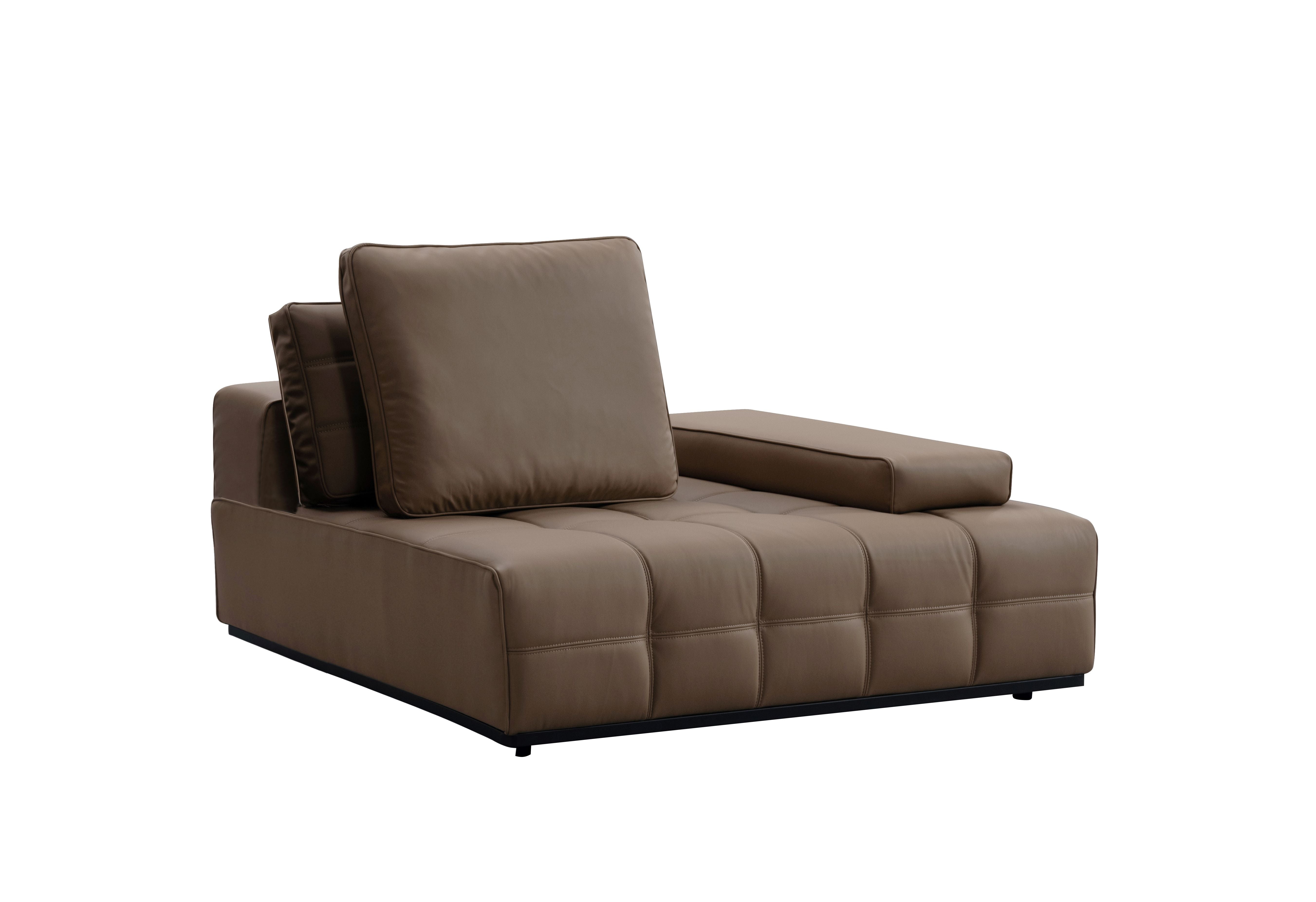 Cloud Comfort Brown Right Arm Facing Seater W140 Sectionals| Roots Furniture