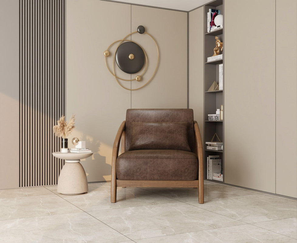Wigaar Leather Chair by Alhome-a