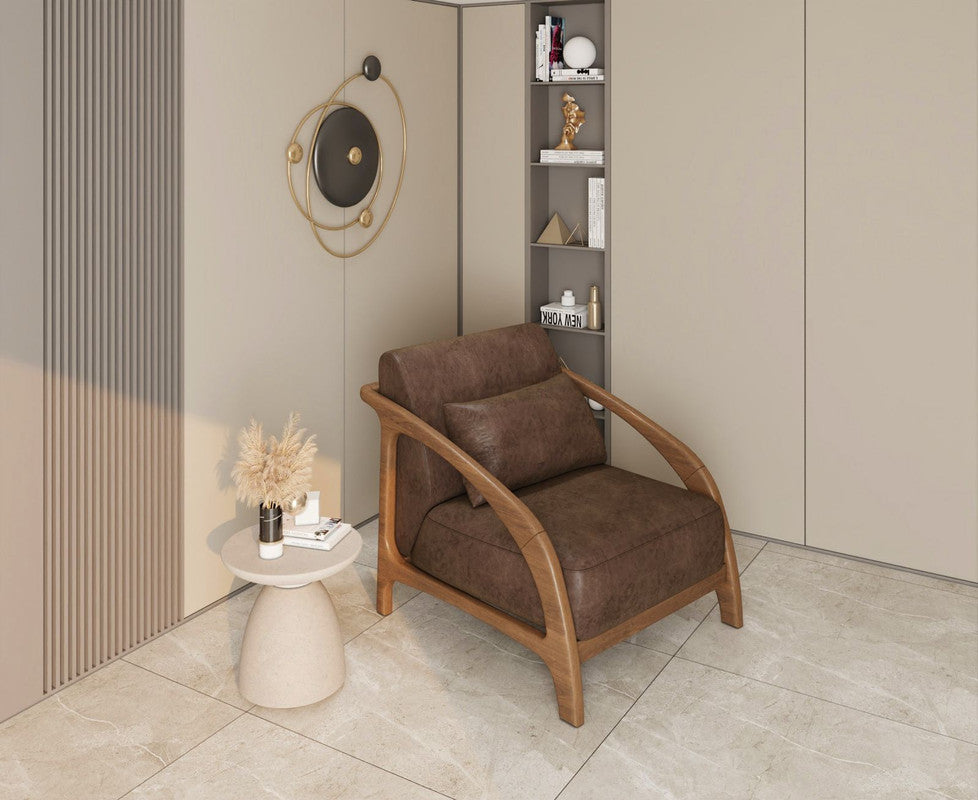 Wigaar Leather Chair by Alhome-a
