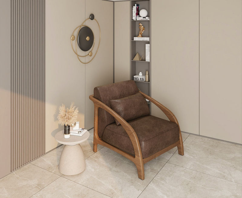 Wigaar Leather Chair by Alhome-a