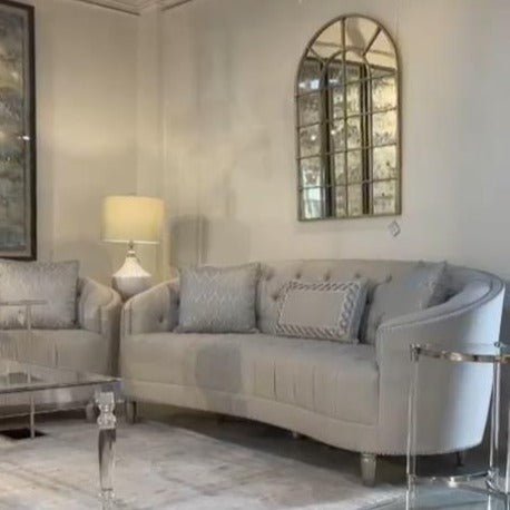 Intl-Compositions - Classic Elegance Sofa (Sky Blue)