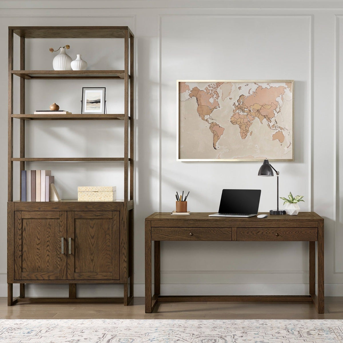 Layali Desk - Wood Top