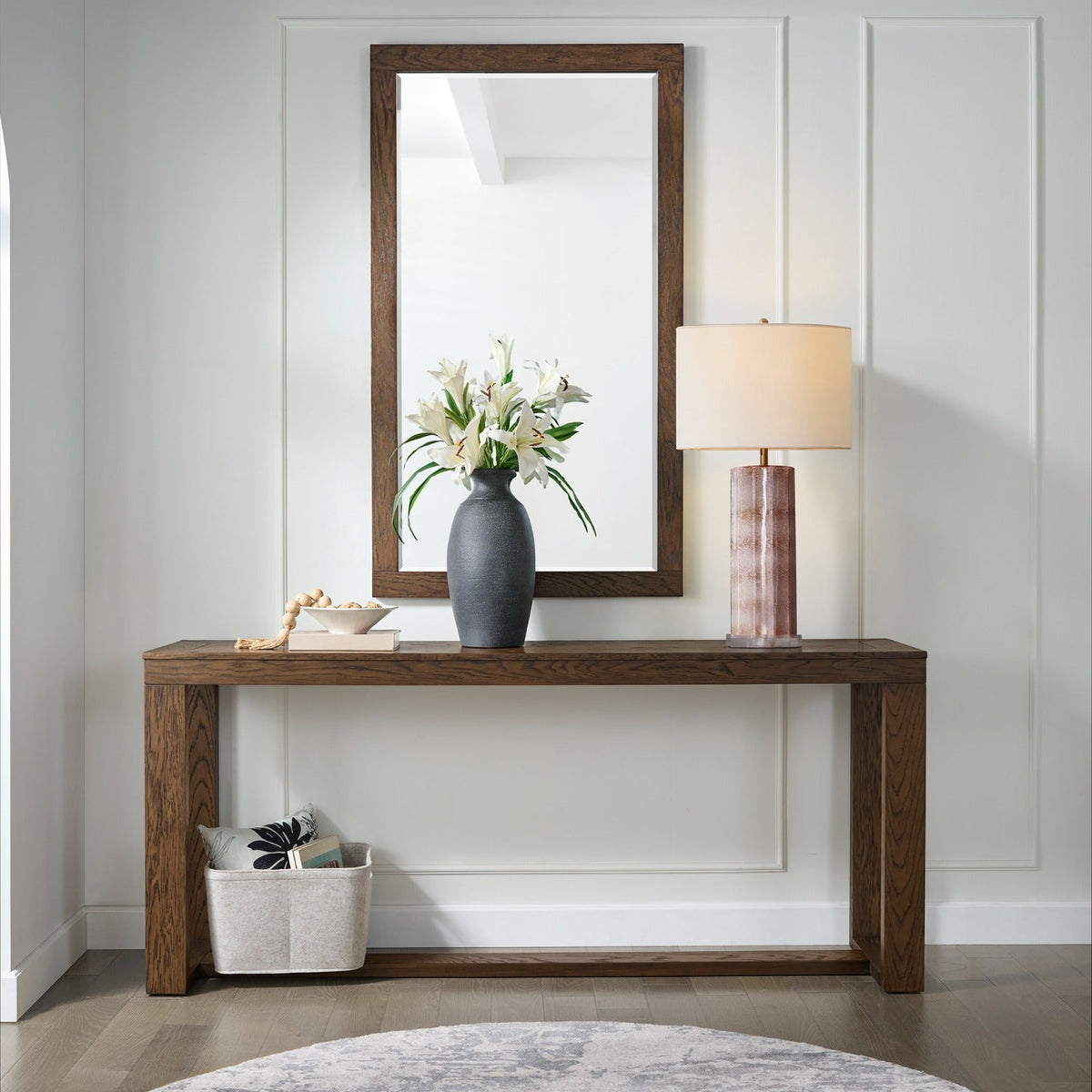 Layali Large Console - Wood Top