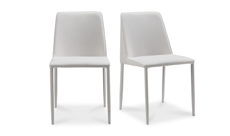 Nora Fabric Dining Chair White