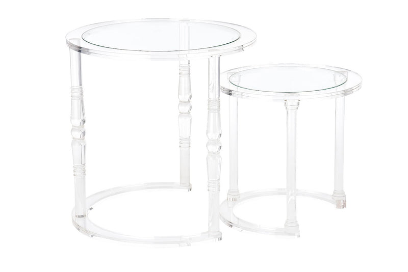 Acrylic side table sets YM-F0355-L/S