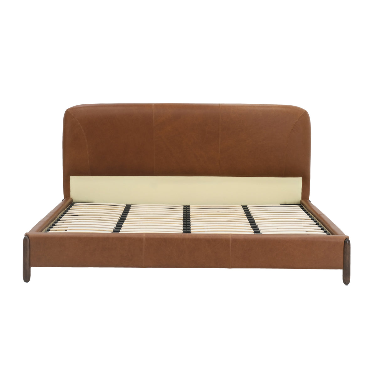 Grace Brown Leather Haven King Size Bed