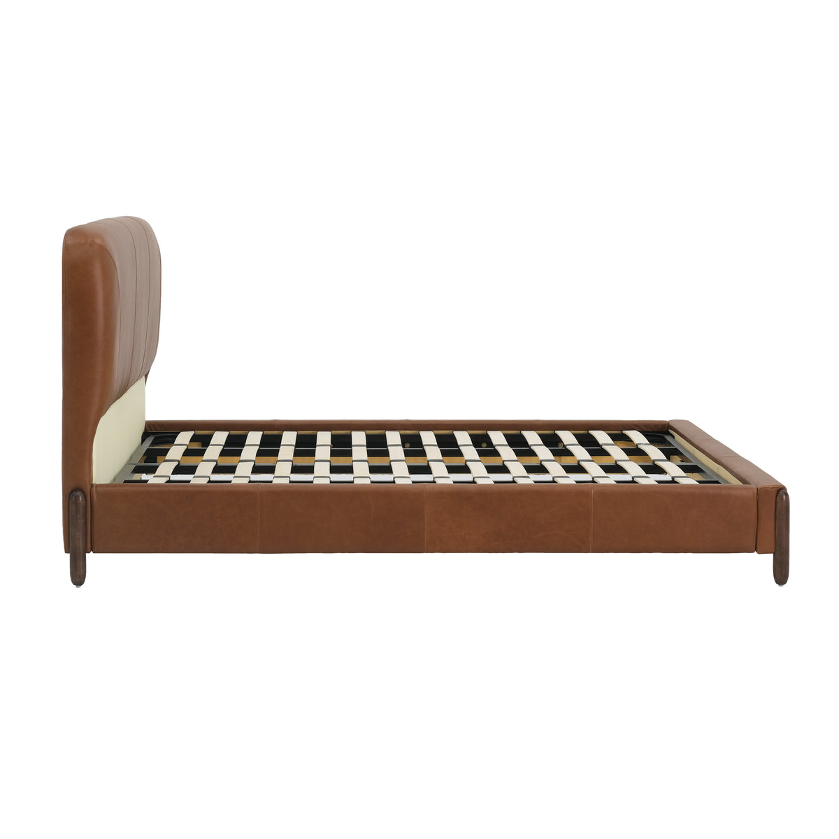 Grace Brown Leather Haven King Size Bed