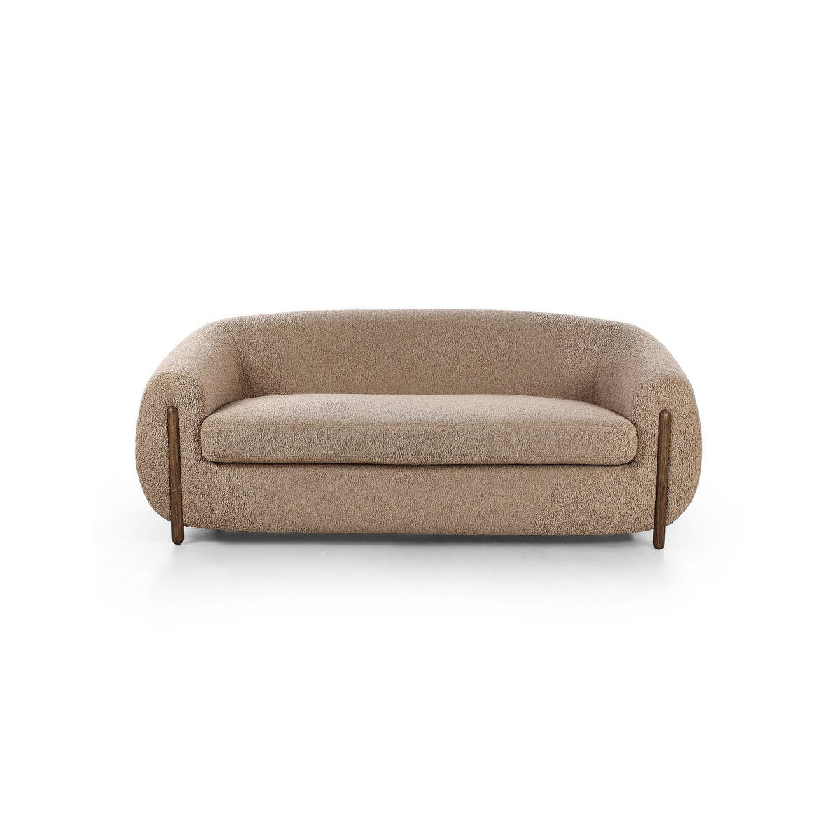 Grace Camel Boucle Loveseat (188cm)