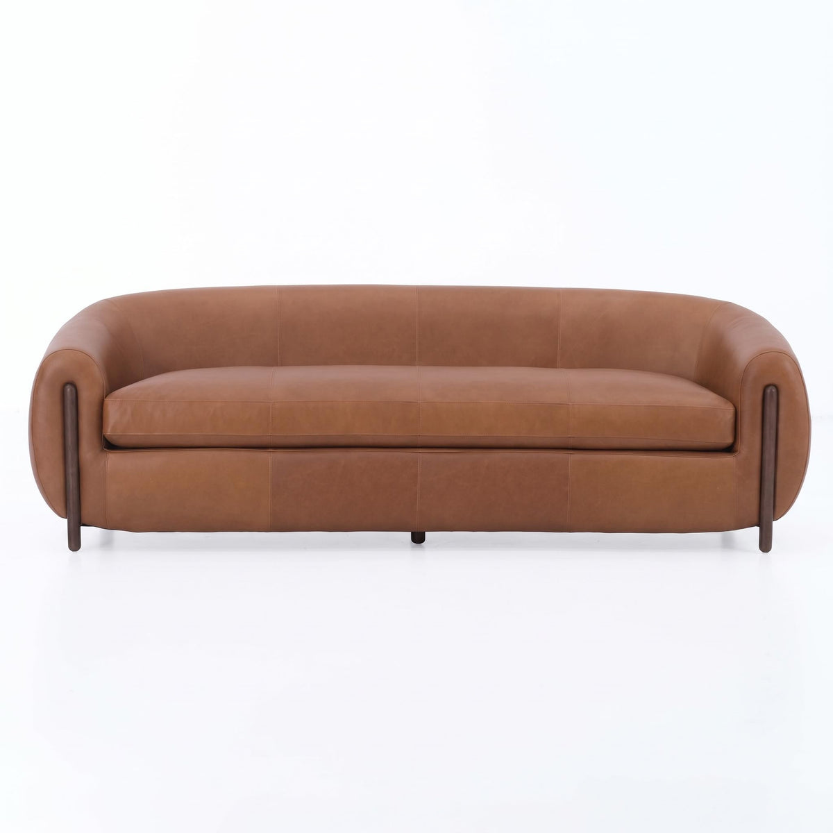 Grace Brown Leather XL Sofa (265cm)