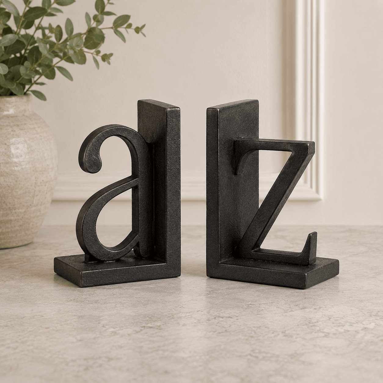 A to Z Bookend Pair Table Decors| Crestview