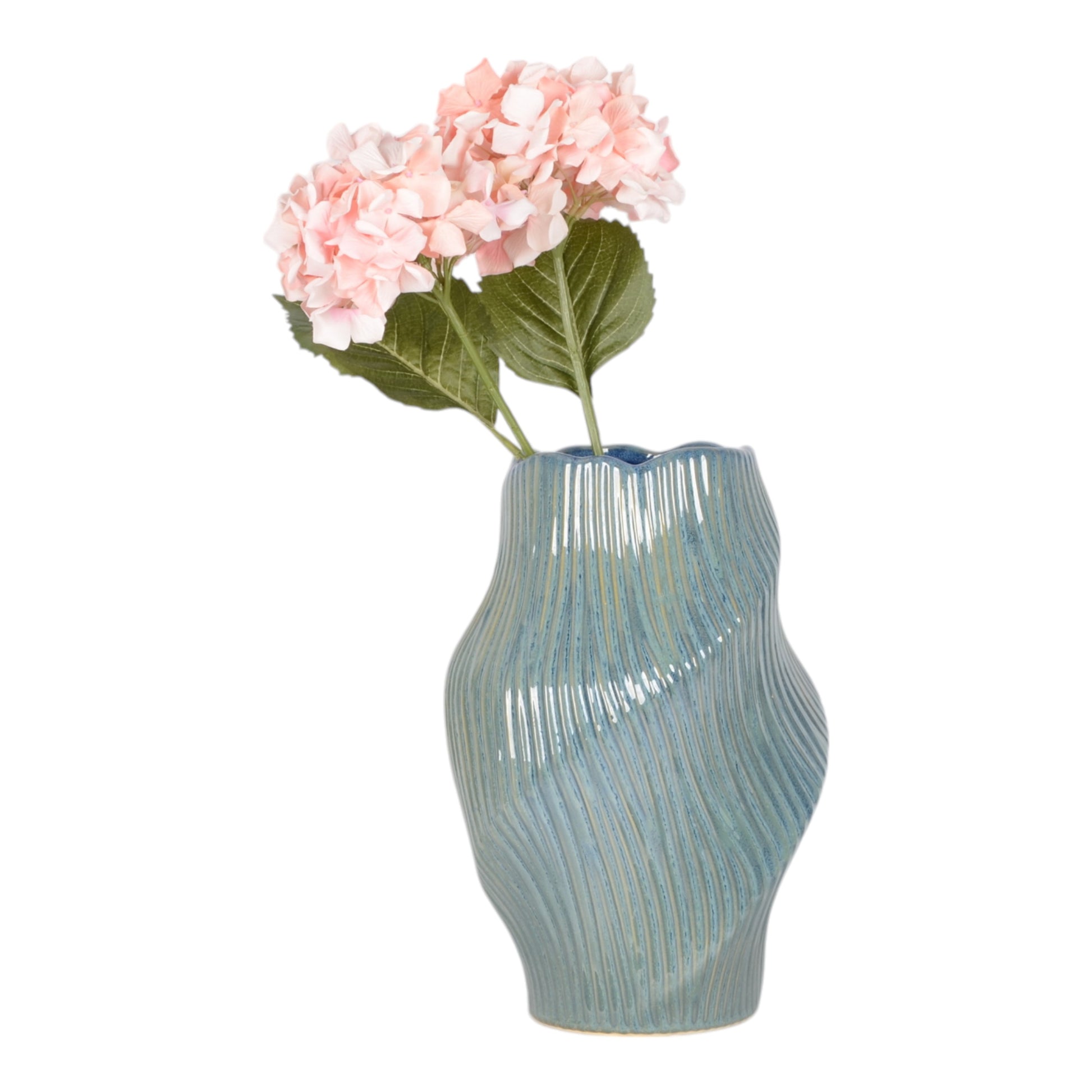 مزهرية تيهاني زرقاء / كريمية Tihany Blue/Cream Vase