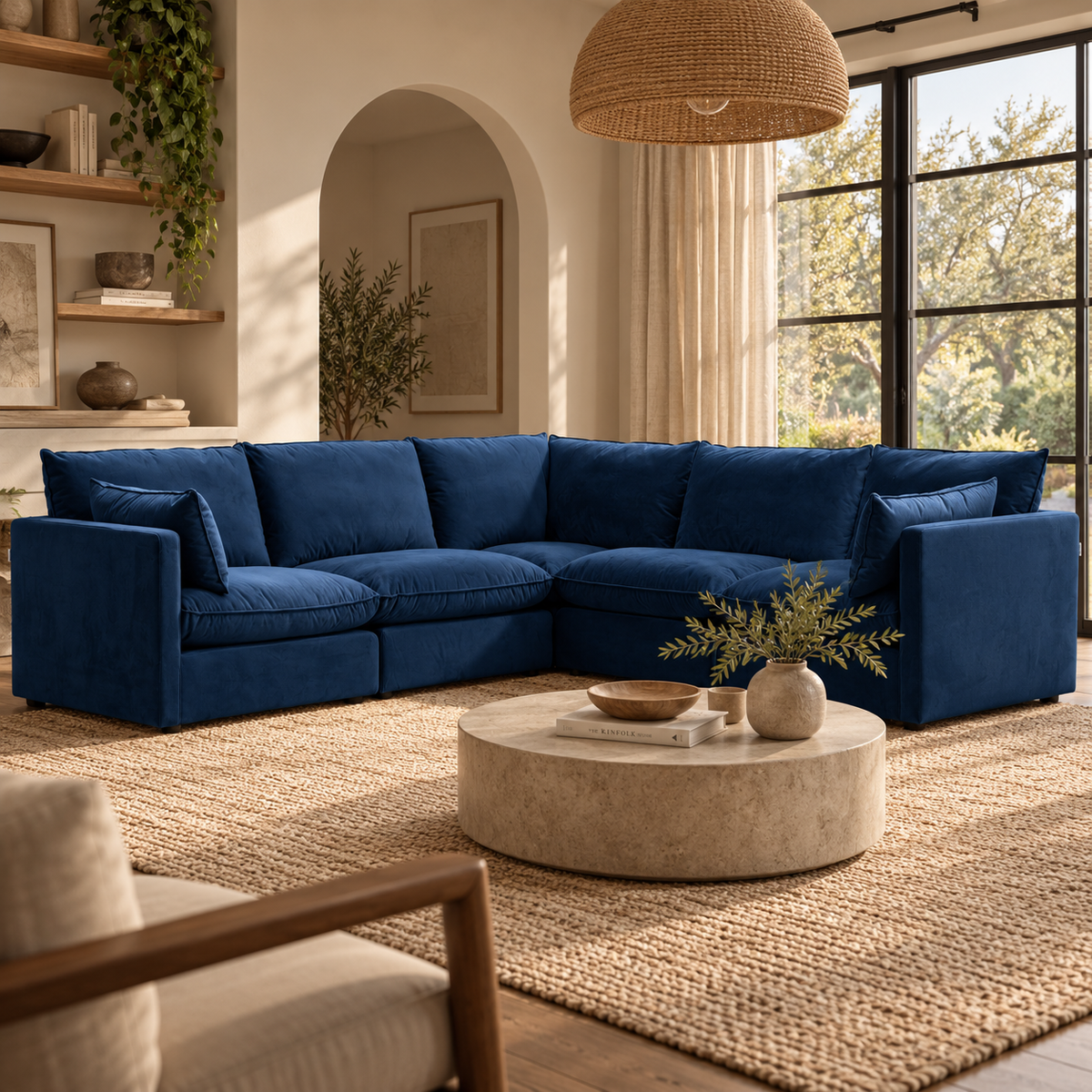 Bologna Navy Sectional