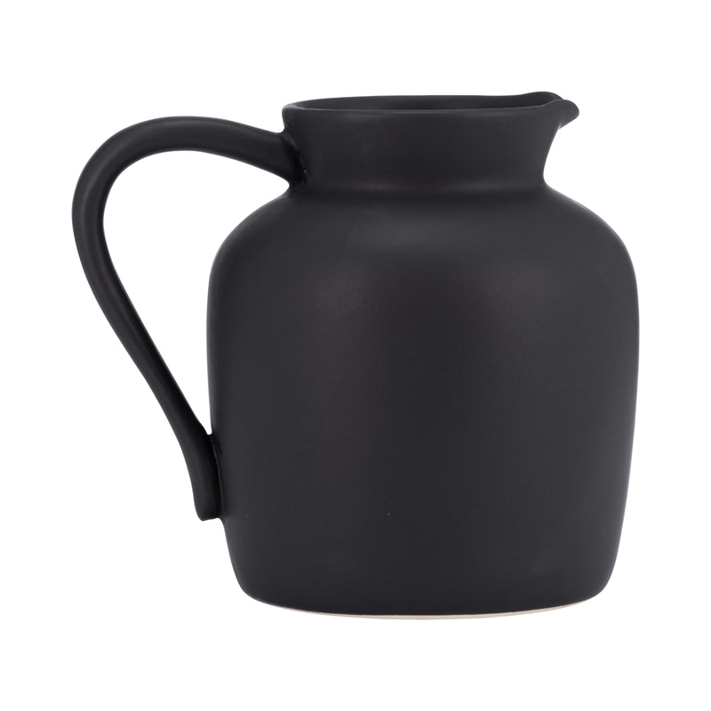 Cer, 5 Pitcher Vase, Black