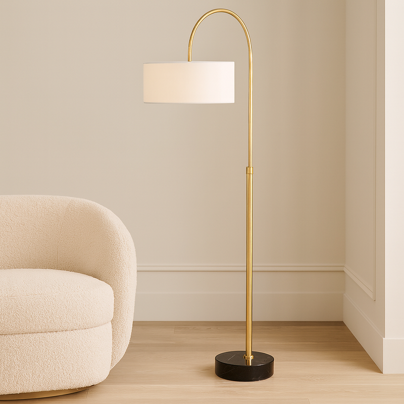 Uttermost Huxford Brass Arch Floor Lamp