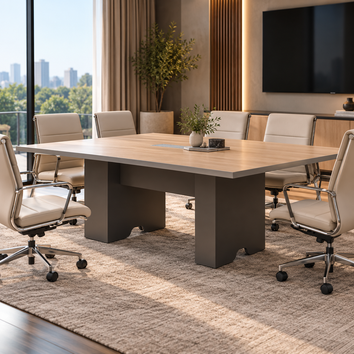 Modern Conference Table - Rectangular