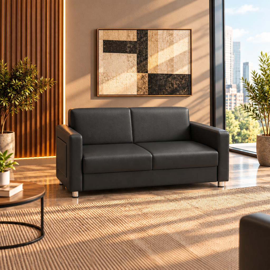 Aera Two Seater Sofa - Black