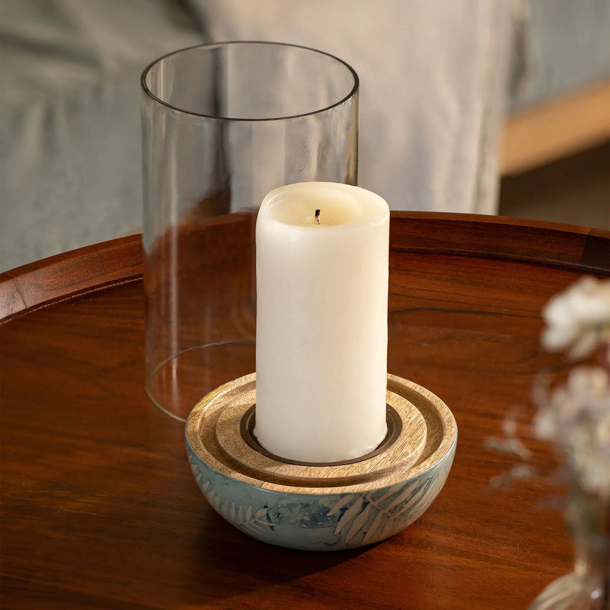 Aamay Glass Hurricane Candle Holders| Roots Furniture