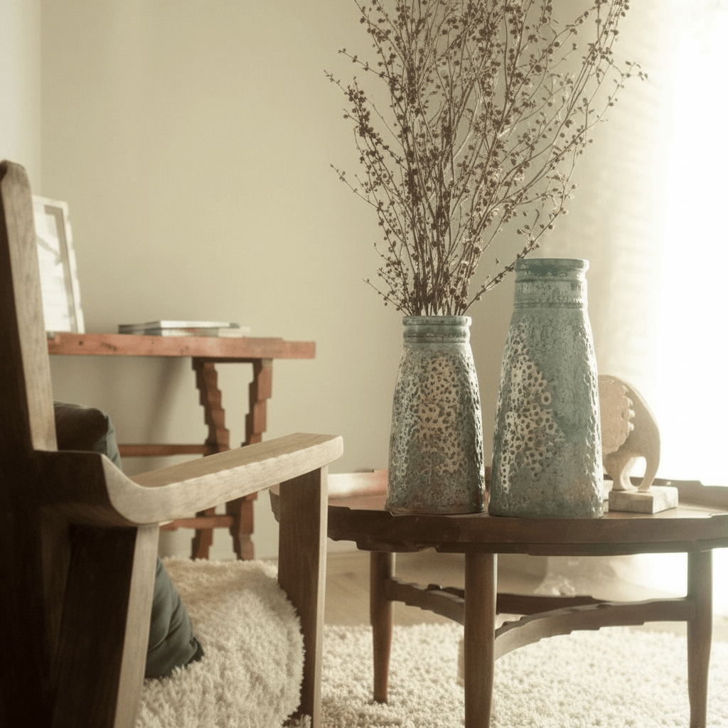 Aamay Terracotta Vase - Small Vases and Jars| Roots Furniture