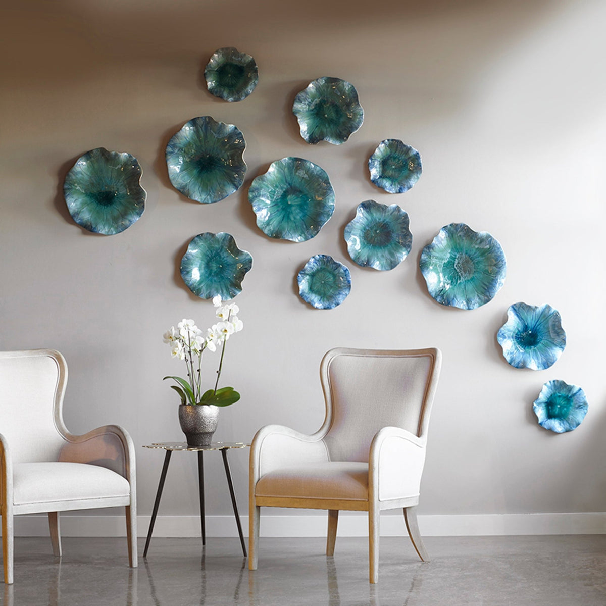 Abella Ceramic Wall Decor, S/3 Wall Decors| Uttermost