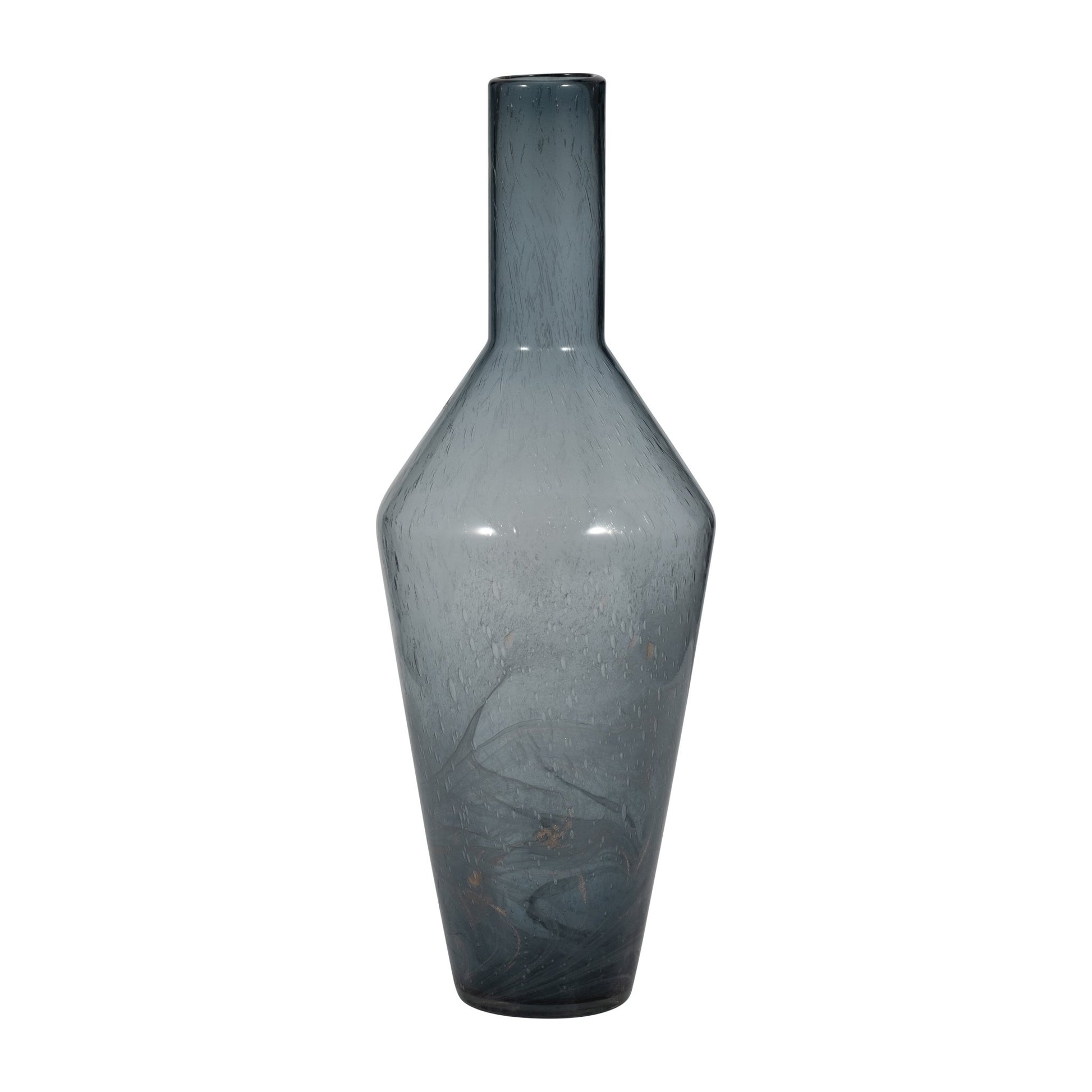 ABIGAIL BLUE SWIRL GLASS VASE Vases and Jars| Sagebrook Home
