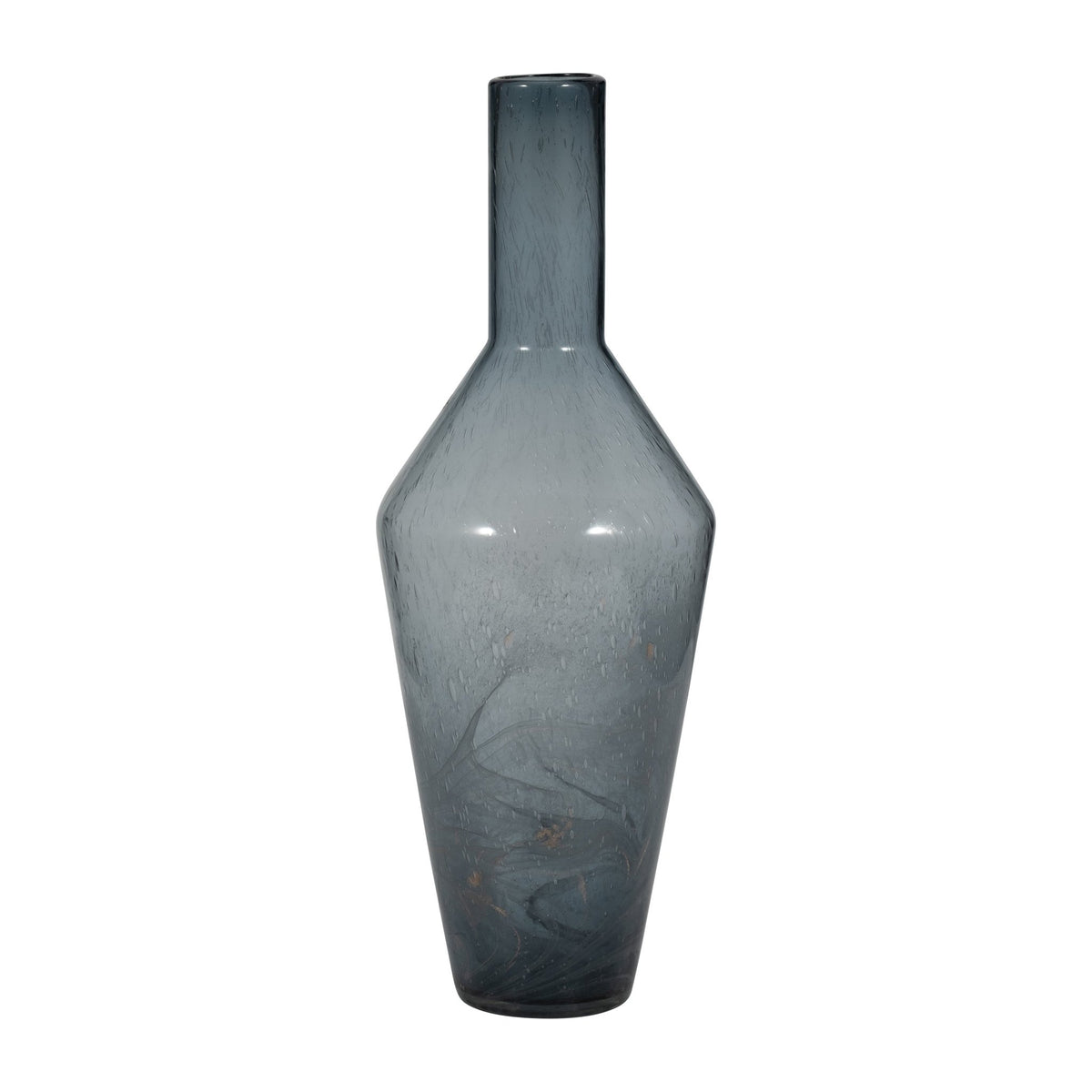 ABIGAIL BLUE SWIRL GLASS VASE Vases and Jars| Sagebrook Home