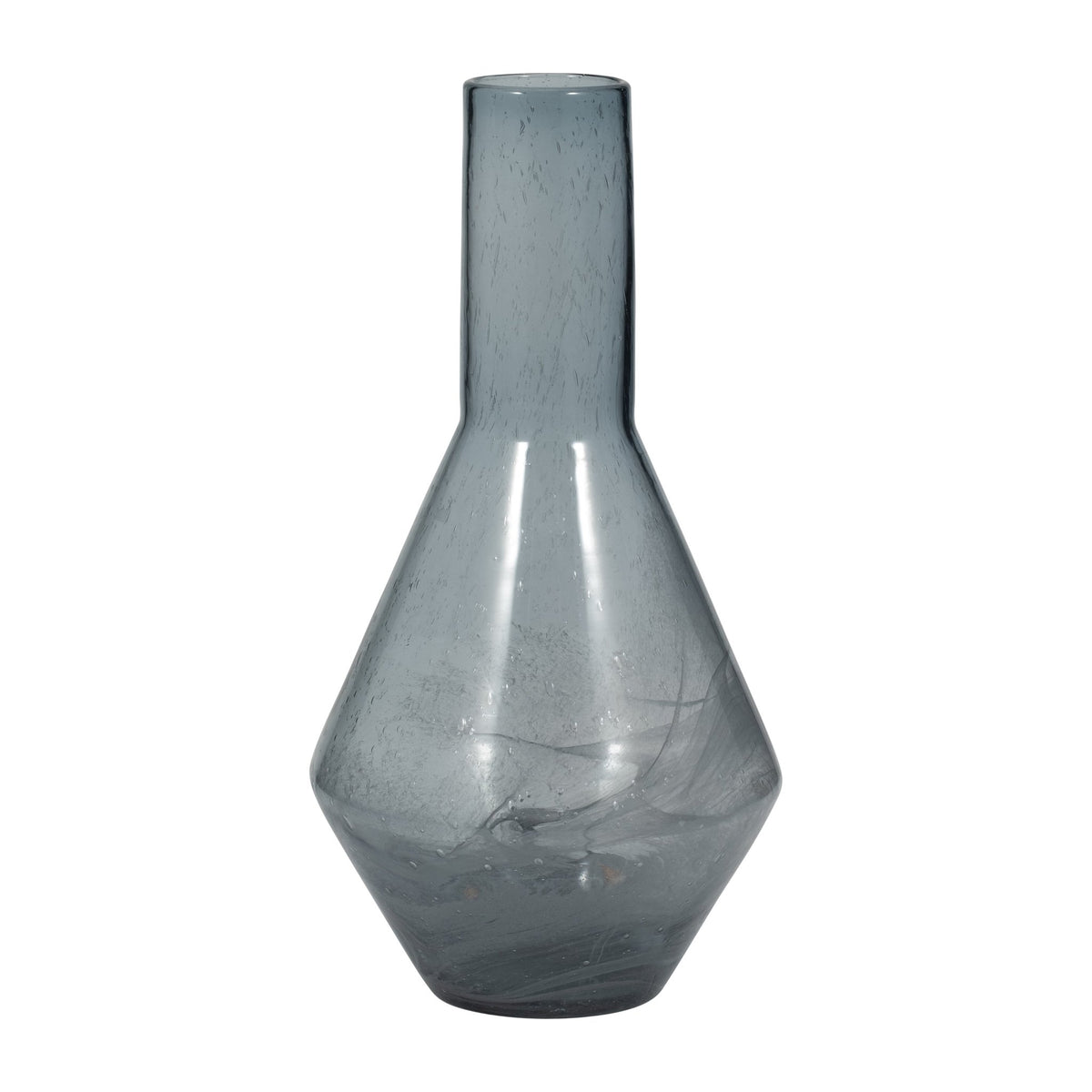 ABIGAIL BLUE SWIRL GLASS VASE Vases and Jars| Sagebrook Home