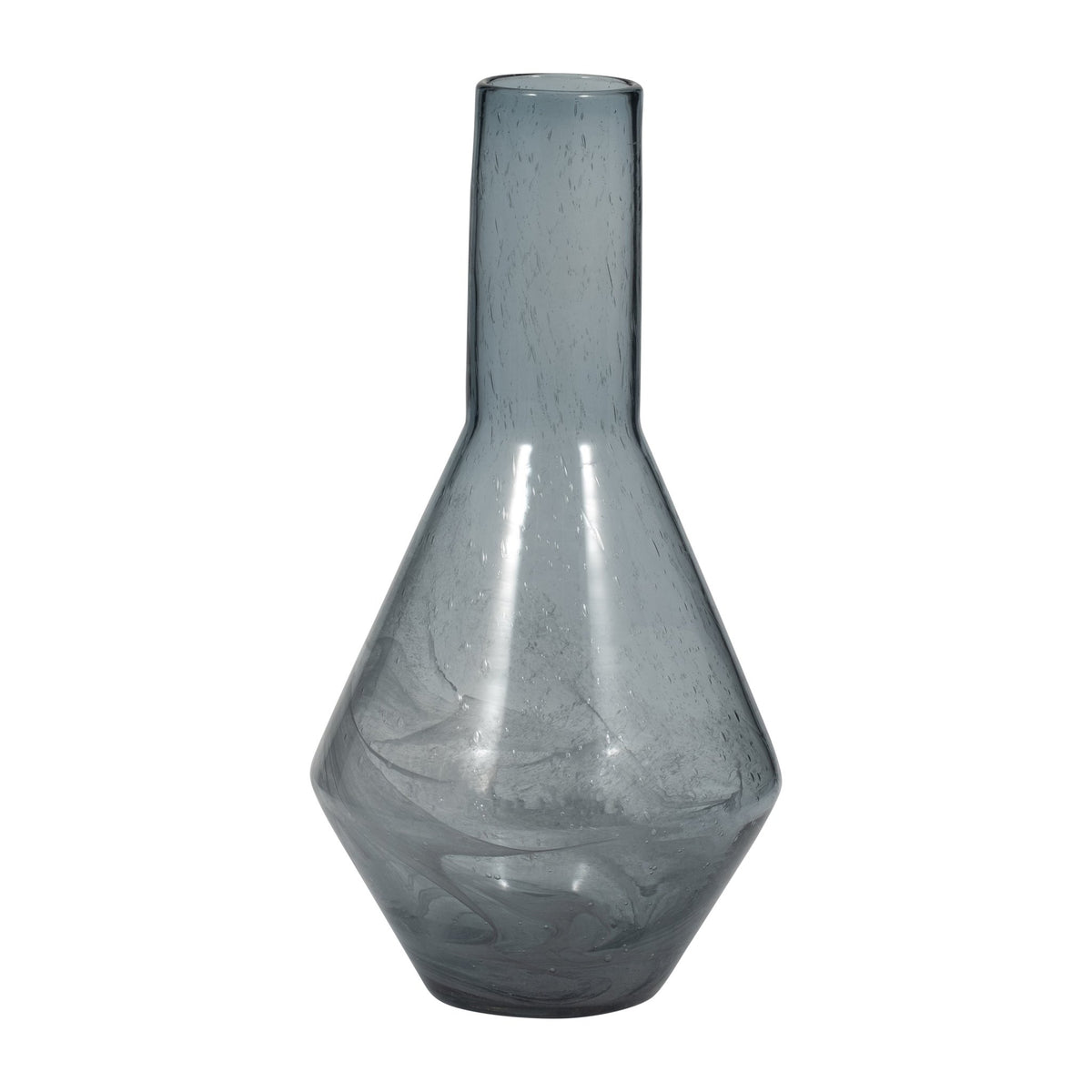 ABIGAIL BLUE SWIRL GLASS VASE Vases and Jars| Sagebrook Home