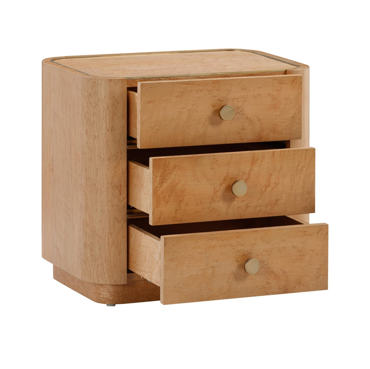 Abigail Natural Birdseye Maple Nightstand Nightstands| TOV
