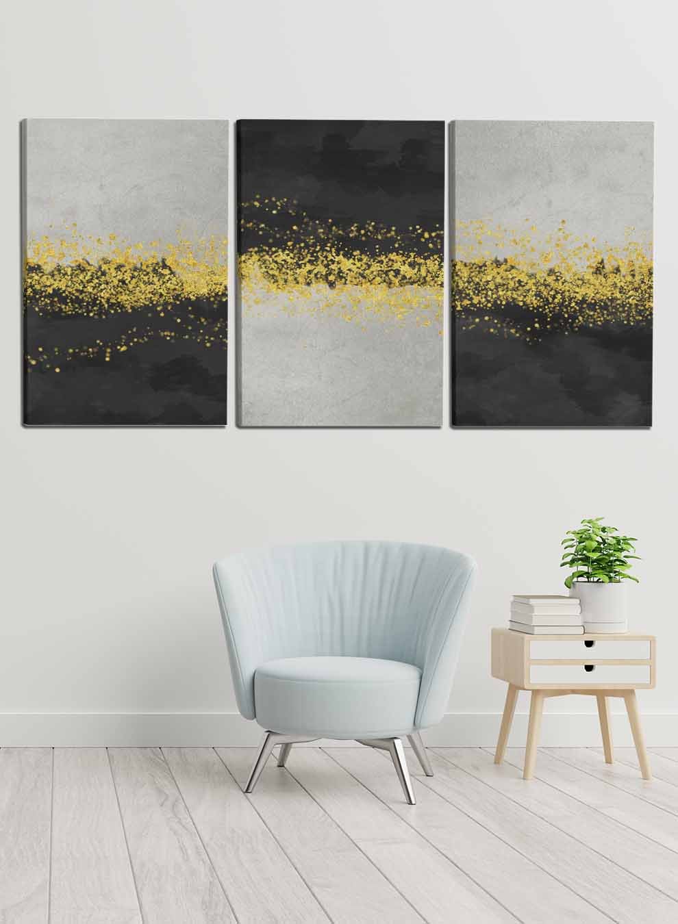 Abstract Background Paintings(set of 3) Paintings & Pictures| LOWHA