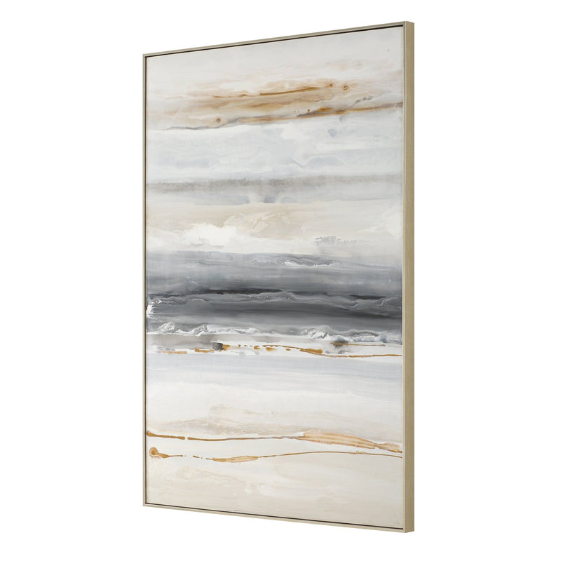 ABSTRACT BEACH Hand Painted Canvas - Al Rugaib Furniture