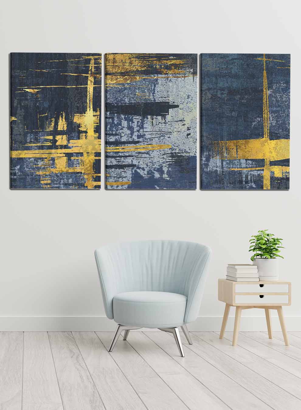 Abstract Carpet Mural Art Paintings(set of 3) Paintings & Pictures| LOWHA