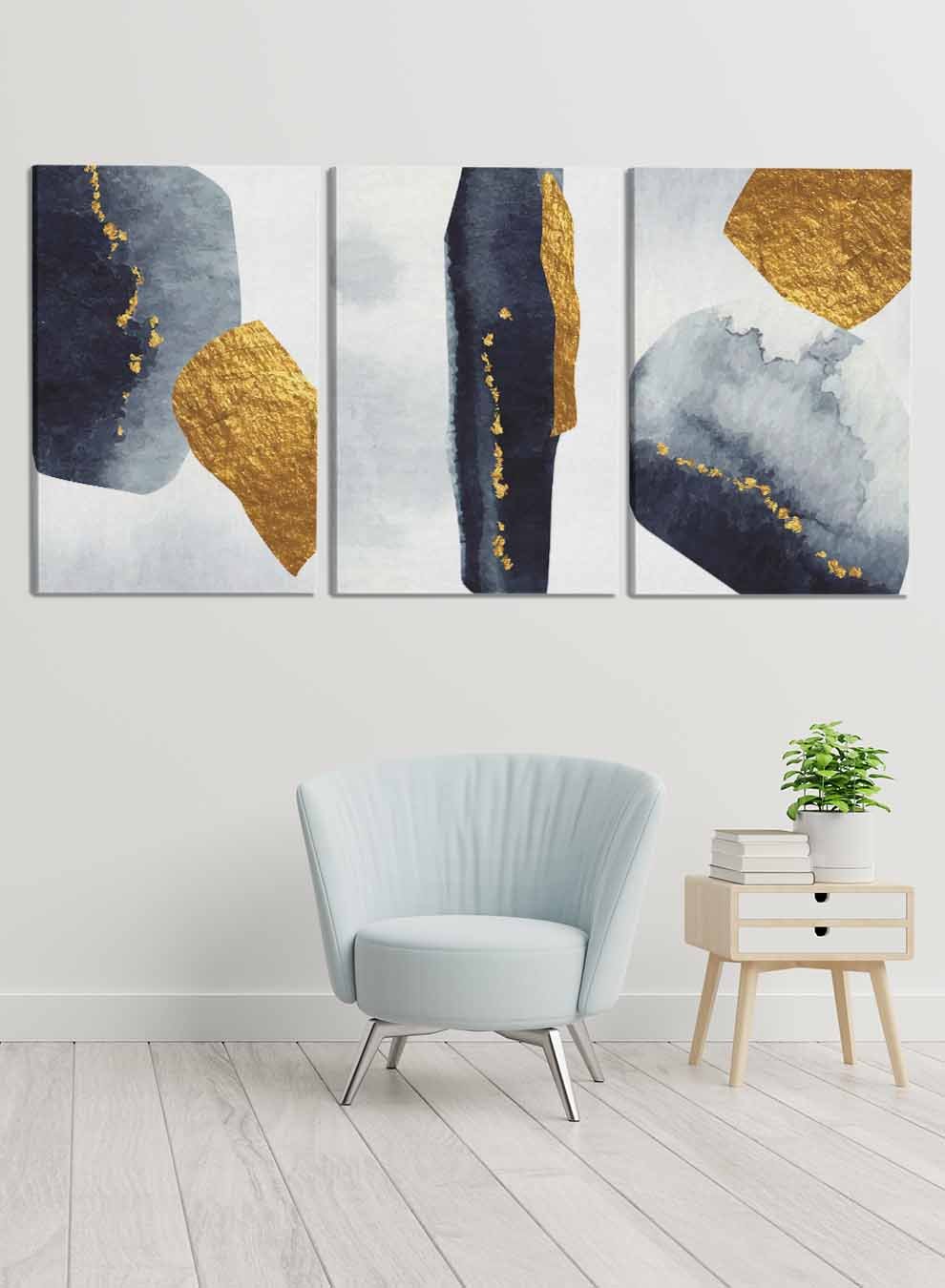 Abstract Elegant Paintings(set of 3) Paintings & Pictures| LOWHA