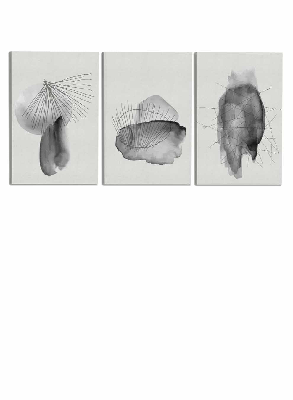 Abstract Hand Painted Paintings(set of 3) Paintings & Pictures| LOWHA
