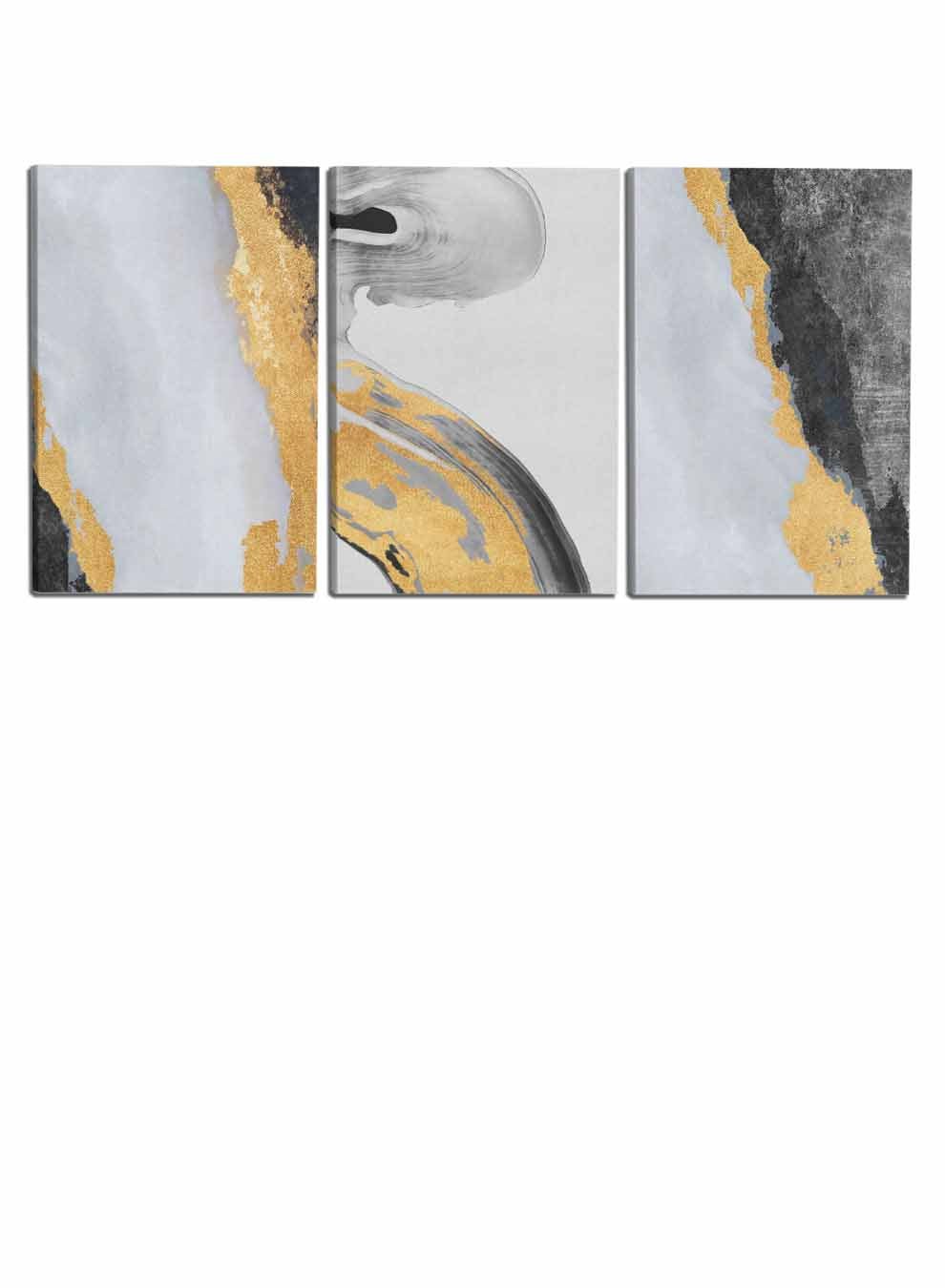 Abstract Ink Hand drawn Paintings(set of 3) Paintings & Pictures| LOWHA