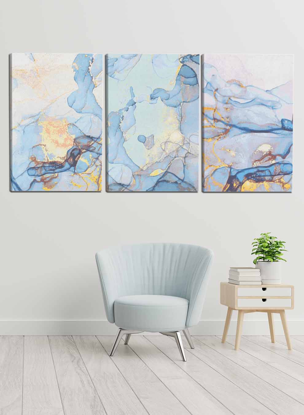 Abstract Marble Stone Paintings(set of 3) Paintings & Pictures| LOWHA