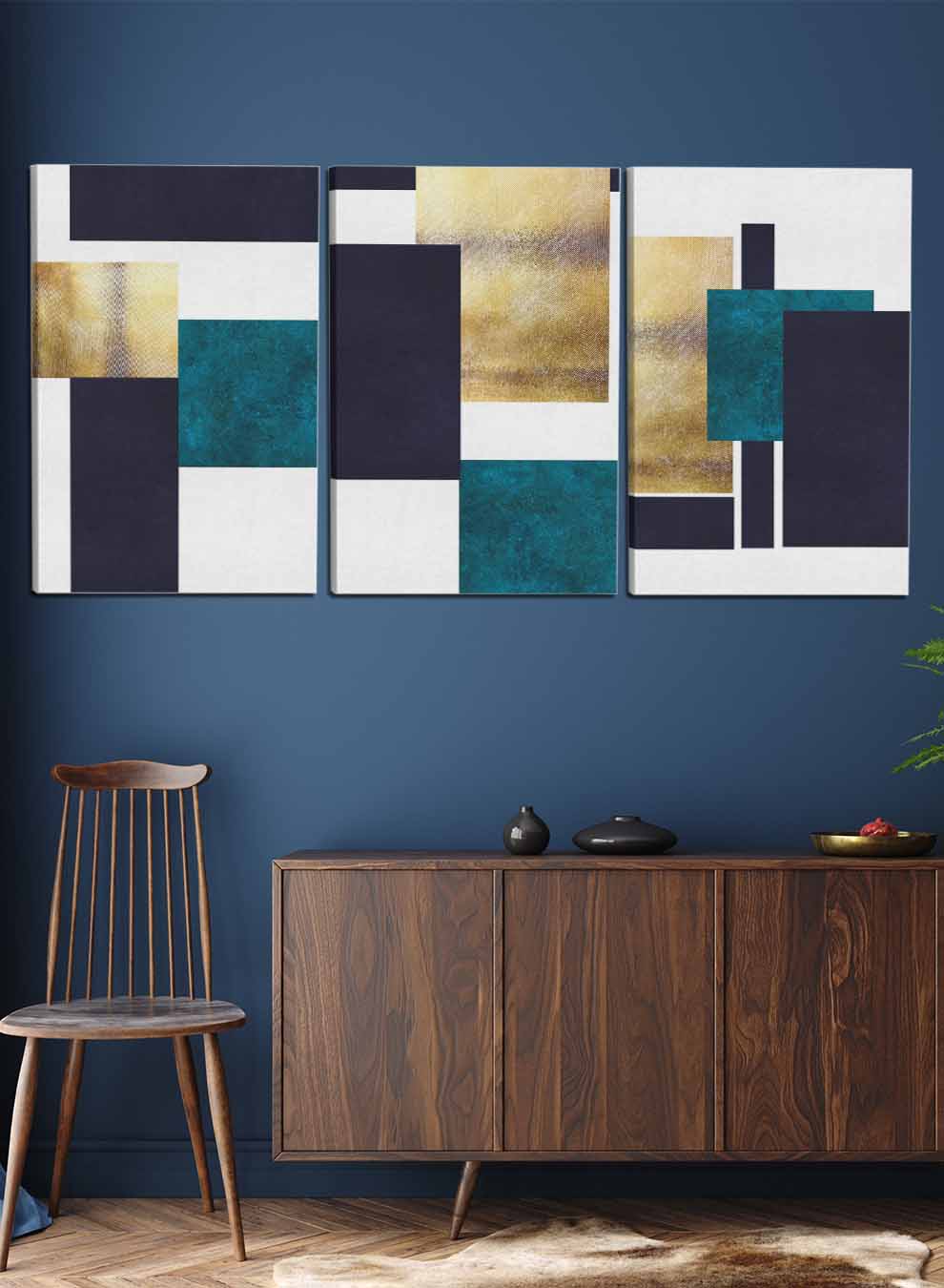 Abstract Murals Art Paintings(set of 3) Paintings & Pictures| LOWHA