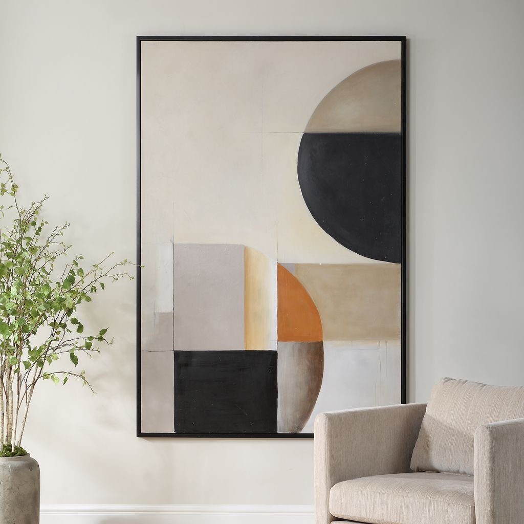 ABSTRACT SHAPES II Hand Painted Canvas Paintings & Pictures| Uttermost