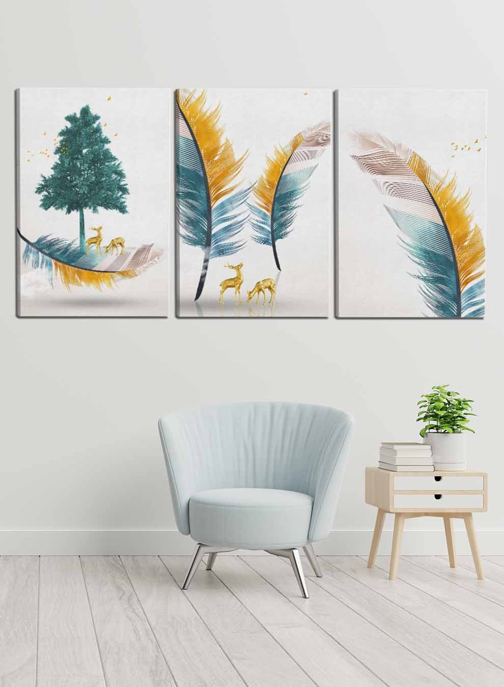 Abstract Tree Paintings(set of 3) Paintings & Pictures| LOWHA