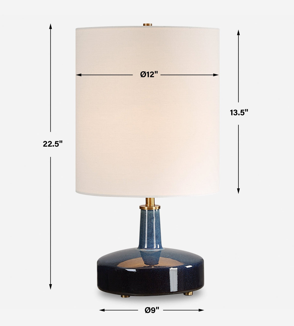 Abyss Blue Table Lamp Table Lamps| Uttermost