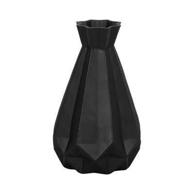 GLASS, 9H CLASSIC VASE, BLACK