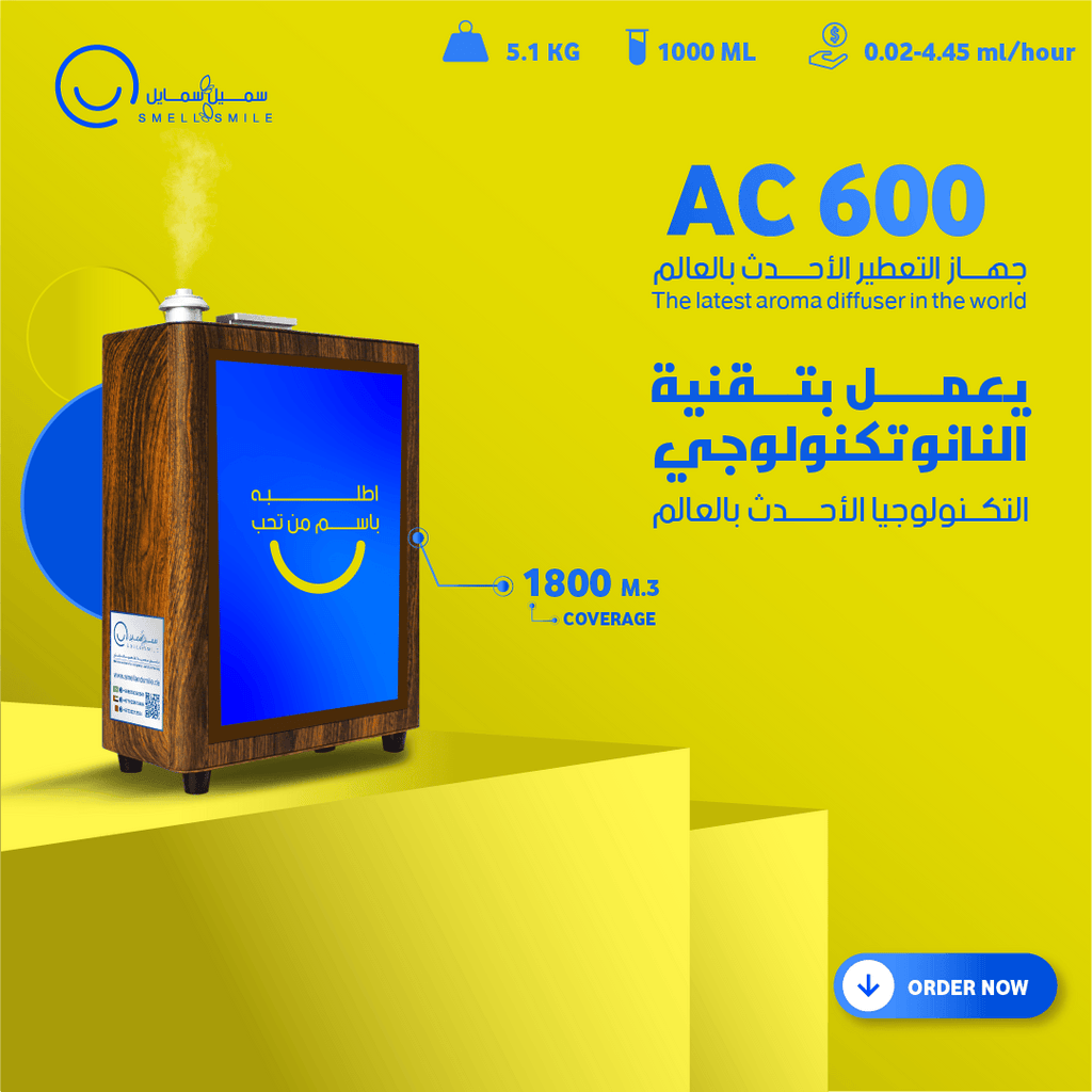 AC600 Machine - Black Diffusers| Smell & Smile