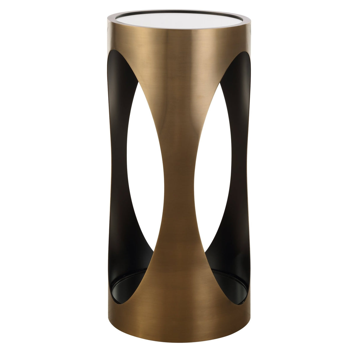 Achilles Brass Drink Table Accent & End Tables| Uttermost