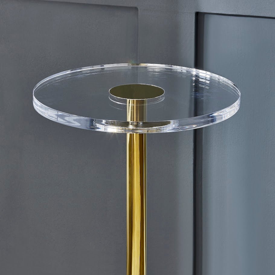 Acrylic Round Side Table End Tables| Roots Furniture