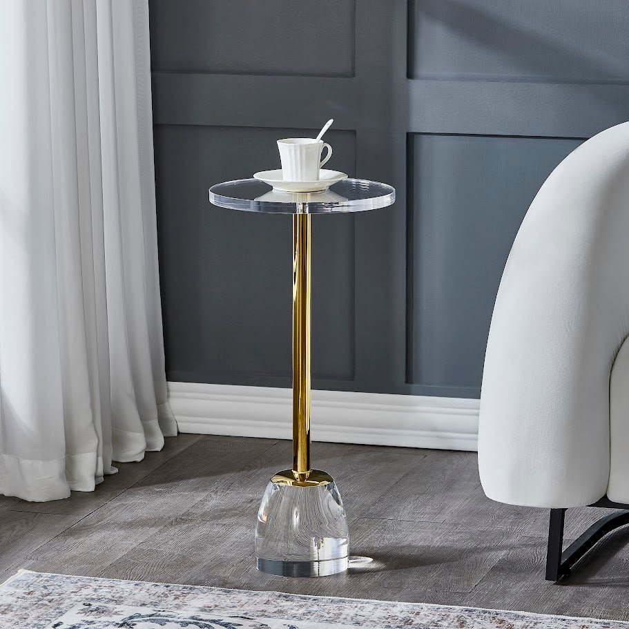 Acrylic Round Side Table End Tables| Roots Furniture