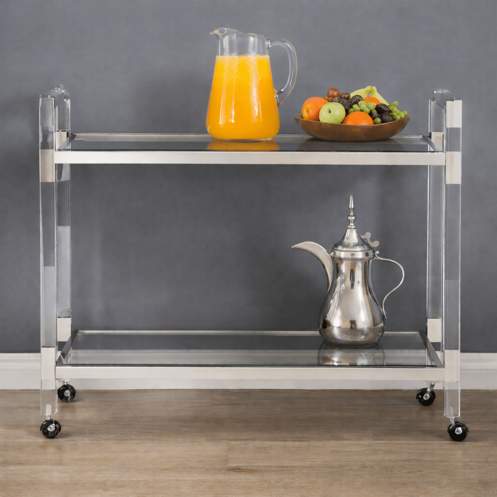 Acrylic service cart YM-F0366 Mirrors| Roots Furniture